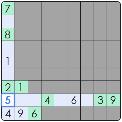 finned x wing sudoku